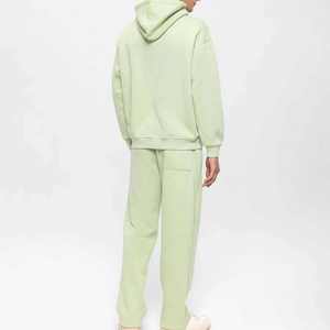 Ensemble de survêtement pour homme, sweat-shirt et pantalon de survêtement à logo brodé délavé, style FLARE, vente en gros - Product Image 2