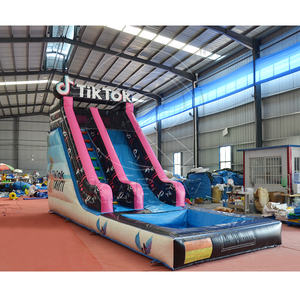 Customized Color <b>Inflatable</b> <b>Water</b> <b>Slide</b> Commercial Outdoor <b>Inflatable</b> Bouncer <b>Slide</b> 0.55mm PVC <b>Water</b> Park For Kids - Product Image 1