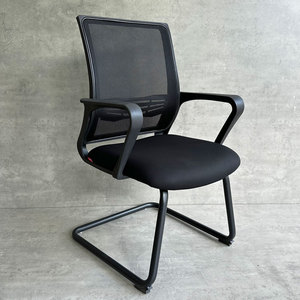 Modern Metal Armless Office Chair with Steel <b>Frame</b> & Mesh Back Stacking Design for Home & School Use (HOM1016-03) - Product Image 3