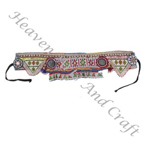 Ceinture Vintage Danse du Ventre Perle Afghani Ceinture Traditionnelle Kuchi Tribal BB017 Vieux Banjara Réel Vintage Ceintures Perlées À La Main - Product Image 6