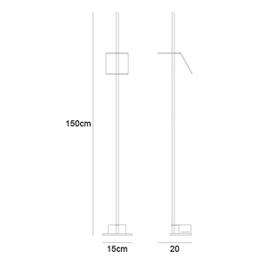 Lampada da terra a rifrazione di lusso. Lampada da terra moderna a LED 6W per hotel, uffici, camere da letto per soggiorni. - Product Image 2