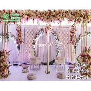 Muslim <b>Wedding</b> Nikah Ceremony Stage Decor Creative <b>Wedding</b> <b>Candle</b> Backdrop Muslim <b>Wedding</b> Nikah Ceremony Stage - Product Image 1