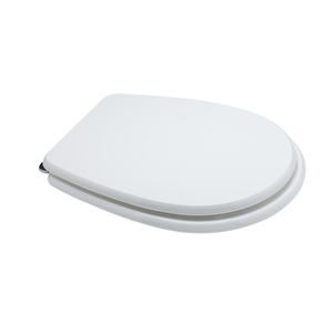 Sedile WC Koricini Modello Liuto Bianco in MDF, Design Italiano, Compatibile con Mobili da Bagno - Product Image 1