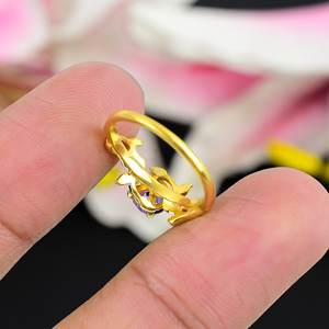 แหวนเงินสเตอร์ลิง925พลอยอเมทิสต์พลอยสีทองวินเทจตัดรูปวงรีสำหรับงานแต่งงานงานปาร์ตี้เครื่องประดับ - Product Image 2