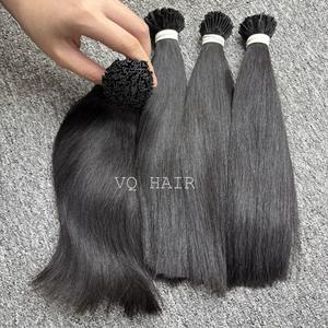I U V Plat Pointe Cheveux Cuticule Aligné Vietnamien Non-Remy Vierge Extensions de Cheveux Humains Machine Double Trame VQ Cheveux Bella Modèle - Product Image 3