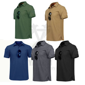 Chemises tricotées sur mesure pour hommes 2023, de haute qualité, séchage rapide, coton/fibre de bambou, manches courtes unies - Product Image 2