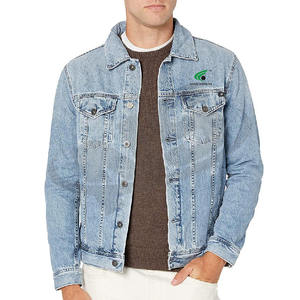 Chaqueta vaquera de moda al por mayor para hombre chaqueta vaquera de algodón transpirable color sólido calidad superior nuevo diseño - Product Image 1