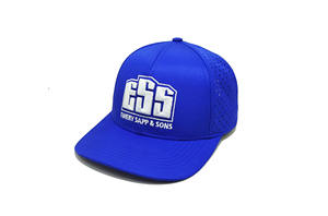 หมวกทรักเกอร์แบบมีรูตัดด้วยเลเซอร์ปัก6แผงโลโก้ได้ปรับแต่งได้ตามต้องการ - Product Image 2