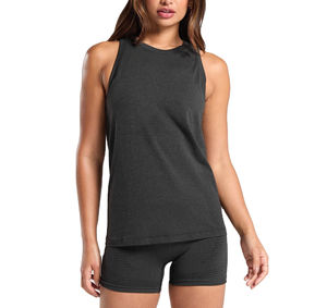 Camiseta sin mangas transpirable de secado rápido para mujer de calidad superior sin mangas Fitness Wear Out Door Wear camiseta sin mangas para mujer - Product Image 1
