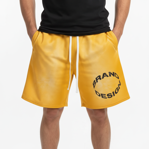 Pantalones Cortos Casuales Vintage para Hombre, Lavado Ácido, 100% Algodón, Transpirables, Diseño Resistente al Desgaste Solar, Fabricación Personalizada - Product Image 4