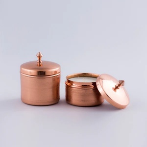 Bougies en métal à forte demande, remplies de cire, avec couvercle, décoration de Noël pour la maison, revêtement noir, fabrication artisanale, écologique - Product Image 4