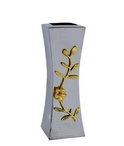 Jarrones de flores de Metal de latón con acabado de cuentas de cristal dorado brillante, decoración del hogar, entrada y decoración Interior, jarrones de flores, superventas - Product Image 6