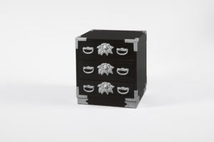 Monmaya SC-001 Japanese Handmade Solid Wood Three-Drawer Cabinet Japanese Antique <b>Dark</b> Brown Dining Home Living <b>Room</b> Entry Hotel - Product Image 5