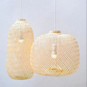 โคมไฟไม้ไผ่เป็นมิตรกับสิ่งแวดล้อม | โคมไฟหวายทอมือจากเวียดนาม - Product Image 1