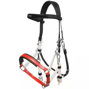 Nuevas Riendas de brida de caballo de cuero Ecuestre para exteriores, personalización aceptada, cabestro de caballo de cuero ajustable reutilizable duradero - Product Image 3