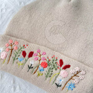 2023 New Design 100% <b>Wool</b> Low Price Embroidery <b>Beanie</b> Hats OEM Service Wholesale Custom Made Jacquard Embroidery <b>Beanie</b> Hats - Product Image 4
