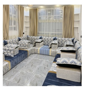 Sofá estilo Majlis árabe, diseño clásico, elegante conjunto para sala de estar, asientos de esquina de lujo, diseño que ahorra espacio - Product Image 1