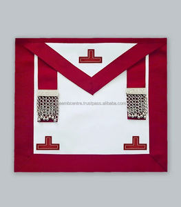 ผ้ากันเปื้อนลายอิฐสั่งทำลายปัก | ทำด้วยมือฟรีเมสันเครื่องราชกกุธภัณฑ์ผ้ากันเปื้อน | คุณภาพระดับหรูสำหรับ Mark Mason - Product Image 4