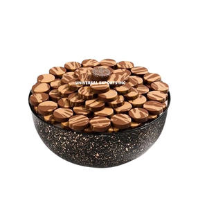 Tazón de Chocolate de Metal con Acabado Plateado, Diseño Martillado, Tazón de Dulces de Lujo, Forma Redonda, Nuevo y Elegante Tazón de Chocolate de Metal - Product Image 2