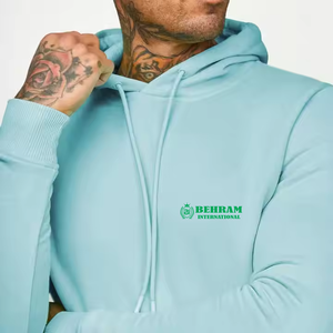 Sudadera con capucha de gran tamaño personalizada OEM para hombre, jersey con capucha de lana de algodón pesado, logotipo personalizado de peso pesado 330 GSM - Product Image 1
