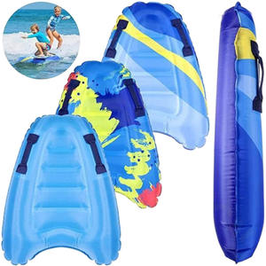 Portable PVC Gonflable Enfants pour Boogie Boards avec Poignées pour Nager Kickboard Surfboard pour Plage Piscine Corps Surf Flotteur - Product Image 3