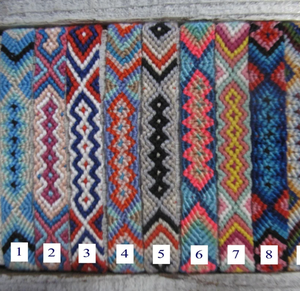 Hand-made Colorful Friendship <b>Bracelets</b> With Slide Knots Ready to Ship Colorful - <b>String</b> - Trendy - *CUSTOMIZABLE* - Product Image 2