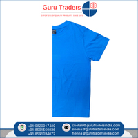 Couleur personnalisée possible pour les T-shirts coupe régulière à col rond 100% coton du fabricant et exportateur indien le plus coté à vendre