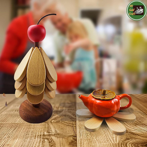 Sapin de Noël en bois du Vietnam, fabriqué en bois massif, idéal pour la décoration de table de fête et les accents saisonniers pour la maison - Product Image 3