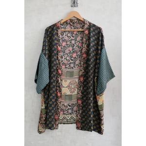 Bata Kimono de Seda para Mujer, Talla Grande, Casual, de Otoño, Lujosa, hasta la Rodilla, Transpirable, con Estampado Floral, Camisón - Product Image 1