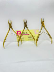 Shinny Gold Plasma Cuticle Nipper Sustainable Steel Nail <b>Tool</b> Custom Logo Sharp Fine Tip Wide Jaw Opening Nail Cuticle Nipper - Product Image 2
