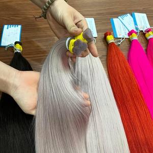 MEJOR CALIDAD 100% Extensiones de cabello humano Remy vietnamita Cabello a granel Sedoso Recto Suave y suave Varios colores - Product Image 4