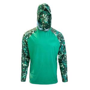 Diseño personalizado 100% poliéster Spandex camisas con capucha ropa deportiva de manga larga para pesca UPF protección solar conjuntos de ropa de pesca - Product Image 2