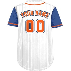 Custom Manufactured Unisex Baseball Jersey Short Sleeve Solid Digital Print Four-Way Stretch Breathable Quick Dry 100% Sports - Product Image 6