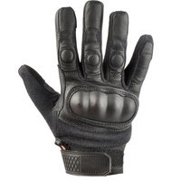 Guantes tácticos resistentes a cortes de fuerzas especiales Tela de aramida con palma de cuero de cabra y refuerzo de Palma de impresión digital