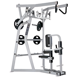 เครื่องบริหารกล้ามเนื้อหลังแบบ ISO-Lateral High Row Machine รุ่นปรับปรุงใหม่ ใช้แผ่นน้ำหนักเหล็ก สำหรับการฝึกความแข็งแรงของกล้ามเนื้อหลัง เหมาะสำหรับยิมและฟิตเนสสตูดิโอ - Product Image 1