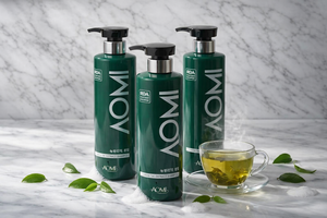 Shampoo à l'extrait de feuilles de thé vert coréen 500 ml, gel, antipelliculaire, stimulant la croissance des cheveux et prévenant la chute, équilibre de l'hydratation, OEM/ODM - Product Image 6