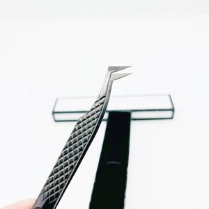 Pince à épiler en acier inoxydable pour extension de cils à pointe de fibre écologique avec des cils de volume russe à prise supplémentaire pour les soins personnels - Product Image 2