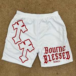 Shorts décontractés pour hommes personnalisés, 100% polyester, uni, à lacets, longueur genou, anti-froissement, séchage rapide, respirant, taille élastique, style urbain - Product Image 2