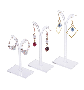 Présentoir de bijoux en acrylique rond avec la meilleure qualité Boucles d'oreilles taille personnalisée Collier Bijoux Stand Top vente - Product Image 6