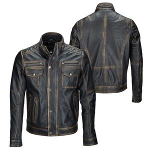Nueva colección de invierno Moda Hombre Chaqueta de cuero de cordero negro Hombres PakistanLeather Chaquetas al aire libre con chaqueta personalizada para hombres - Product Image 4