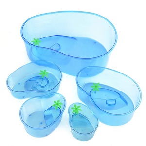 38cm nhựa container rùa Tank ẩn sĩ cua Tank với xây dựng trong nền tảng và đoạn đường nối cho Basking - Product Image 3