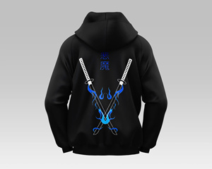 Sweatshirts à capuche tendance 100% coton pour hommes, couleur unie avec broderie personnalisée, impression graphique pour l'hiver - Product Image 4