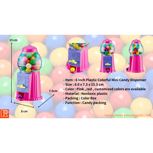 Distributeur de bonbons en plastique Kwang Hsieh Fantasy, non toxique, durable, de qualité alimentaire, vente en gros, chocolat, chewing-gum, usine OEM - Product Image 6