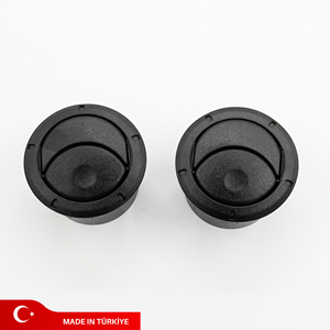 8200212480 Ensemble de 2 aérateurs de tableau de bord noirs pour Renault Dacia Logan Duster Master - Product Image 1