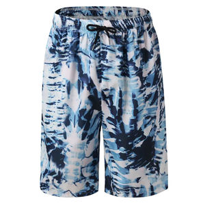 Short de basket-ball décontracté pour homme, mi-long en maille, motif uni, taille élastique, imprimé étoile personnalisé - Product Image 1