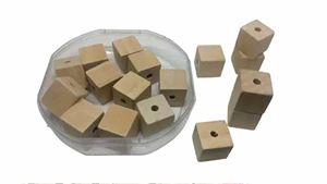 Perles carrées en bois en vrac 10 mm forme personnalisée en bois carré et perles en bois colorées en forme et taille produit indien fabriqué à la main - Product Image 6