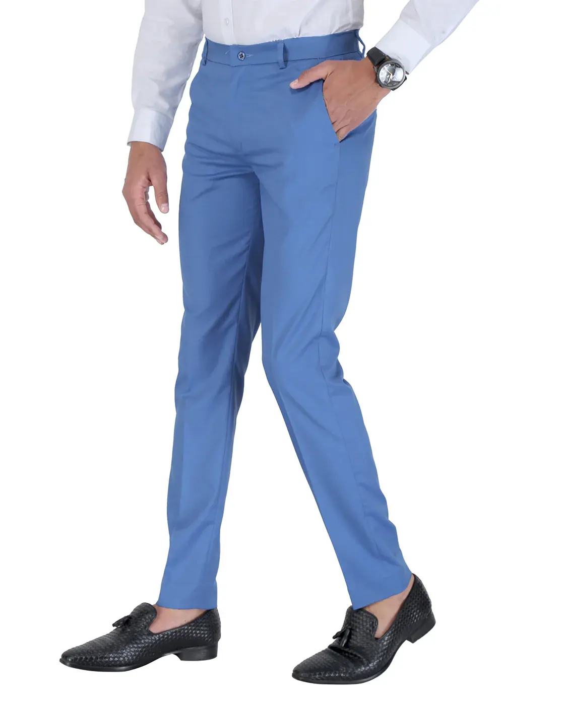 Pantalones de algodón personalizados para hombre, Pantalón de vestir formal de algodón, ajustados, rectos