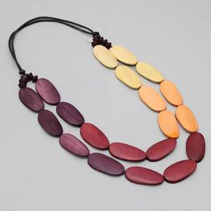 Collar con colgante de resina de alta calidad para mujer, regalo de boda de Navidad, cuentas de moda, precio al por mayor, cristiano Cristiano - Product Image 2