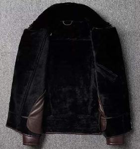 Men Stylish Shearling Trench Coat Winter Men's Fashionable <b>Brown</b> Fur Long Coat Windproof Warm Soft Shell <b>Brown</b> Shearling - Product Image 3