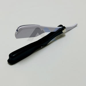 Rasoir à main pliable de haute qualité, couteau à rasoir en métal, lame en acier inoxydable, rasoir droit, logo privé accepté - Product Image 4